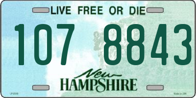 NH license plate 1078843