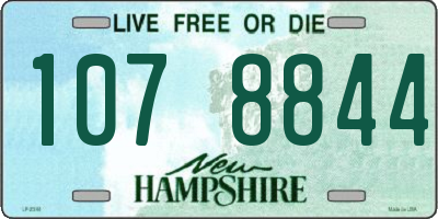 NH license plate 1078844