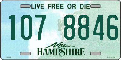 NH license plate 1078846