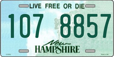 NH license plate 1078857