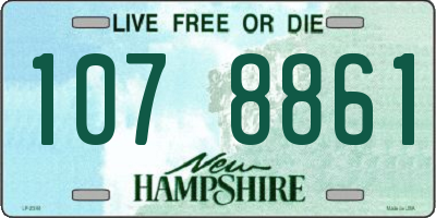 NH license plate 1078861
