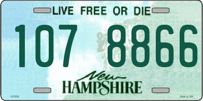 NH license plate 1078866