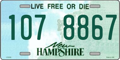 NH license plate 1078867