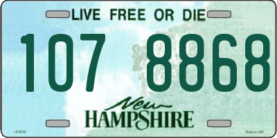 NH license plate 1078868