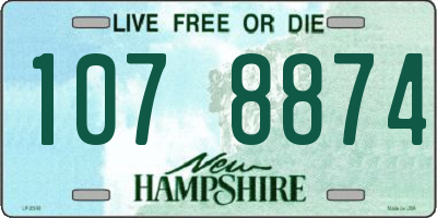 NH license plate 1078874