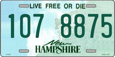 NH license plate 1078875