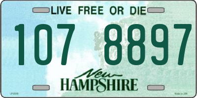 NH license plate 1078897
