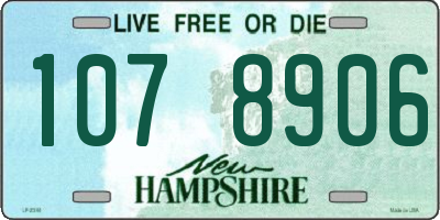 NH license plate 1078906
