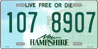 NH license plate 1078907