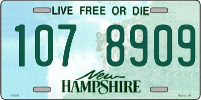 NH license plate 1078909