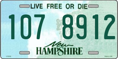 NH license plate 1078912