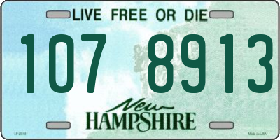 NH license plate 1078913