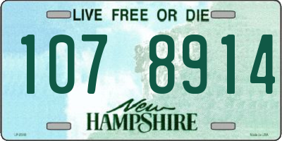 NH license plate 1078914