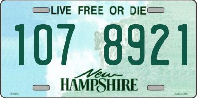 NH license plate 1078921