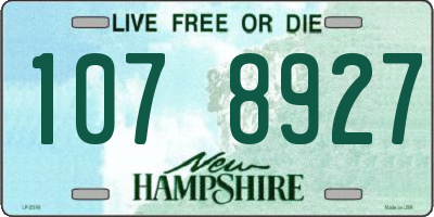 NH license plate 1078927