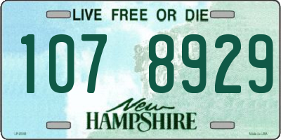 NH license plate 1078929