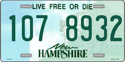 NH license plate 1078932