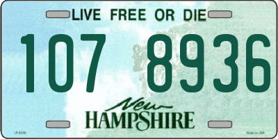 NH license plate 1078936