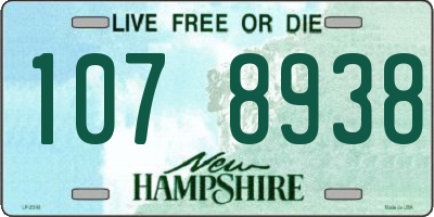 NH license plate 1078938