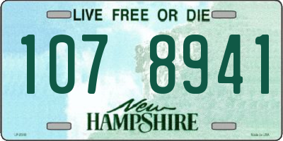 NH license plate 1078941