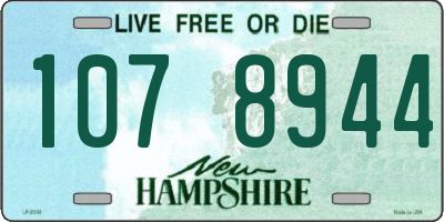 NH license plate 1078944