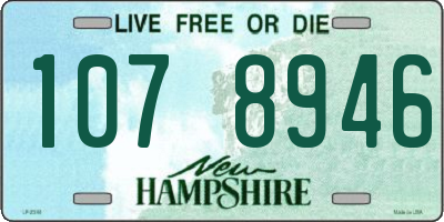 NH license plate 1078946