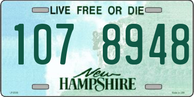 NH license plate 1078948