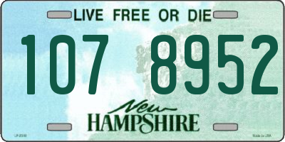 NH license plate 1078952