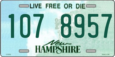 NH license plate 1078957