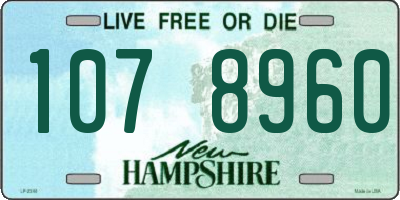 NH license plate 1078960