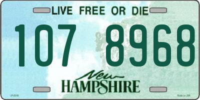 NH license plate 1078968