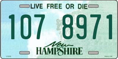 NH license plate 1078971