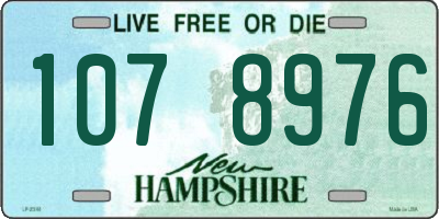 NH license plate 1078976