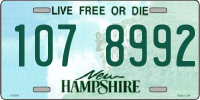 NH license plate 1078992
