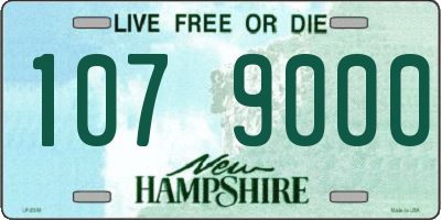 NH license plate 1079000