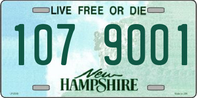 NH license plate 1079001