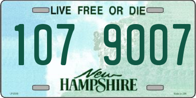 NH license plate 1079007