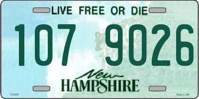 NH license plate 1079026