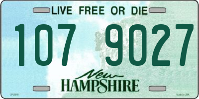 NH license plate 1079027