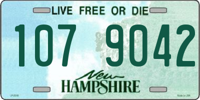 NH license plate 1079042