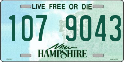 NH license plate 1079043
