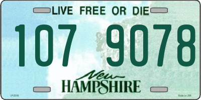 NH license plate 1079078