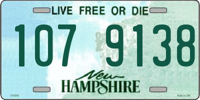 NH license plate 1079138