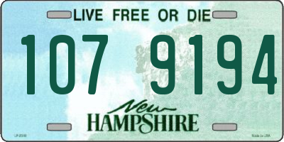 NH license plate 1079194