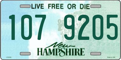 NH license plate 1079205
