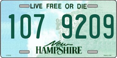 NH license plate 1079209