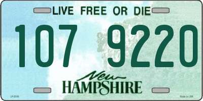 NH license plate 1079220