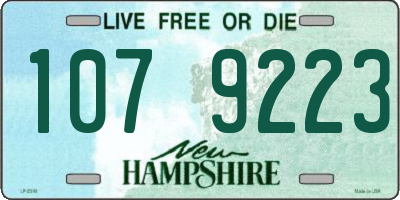 NH license plate 1079223