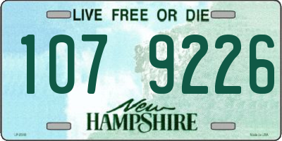 NH license plate 1079226