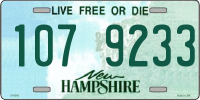 NH license plate 1079233